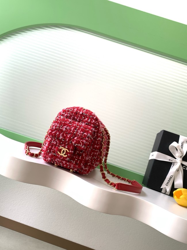 Chanel Small Bowling Bag AS5792 Red