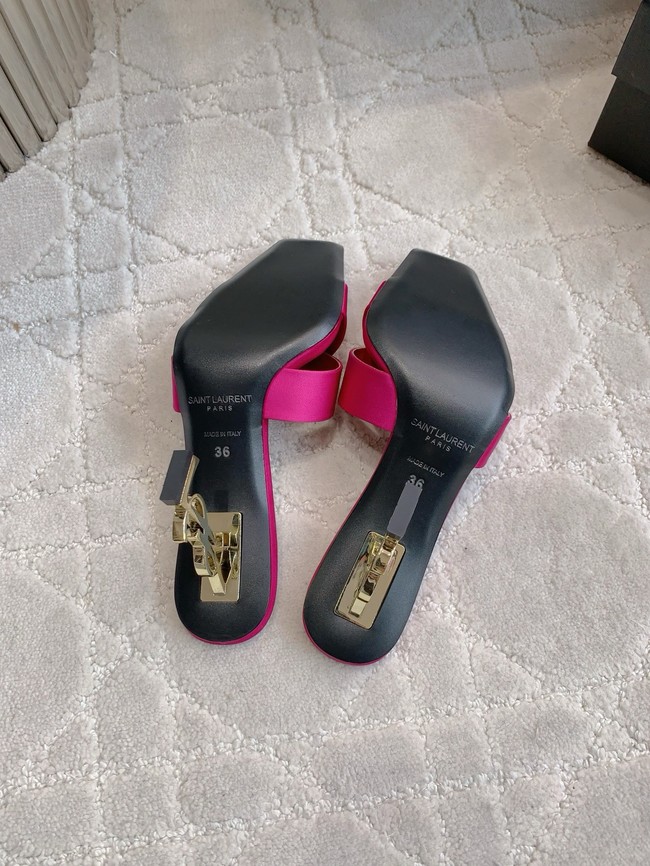 Saint Laurent CHANDELLE mules in satin crepe 15518-1