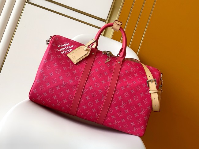 Louis Vuitton Keepall Bandouliere 45 M26868 Pondichery Pink