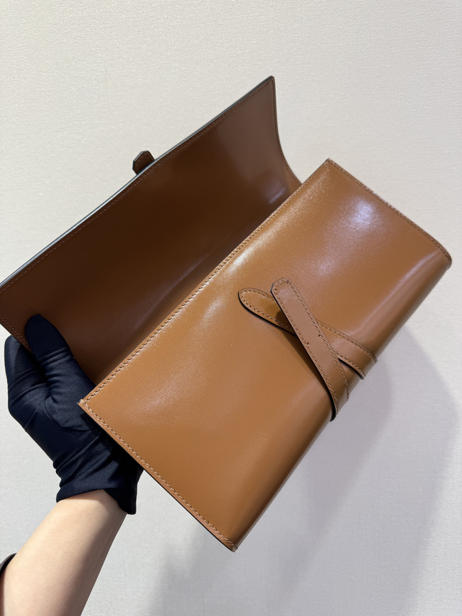 Hermes swift Leather Clutch 37568 Camel