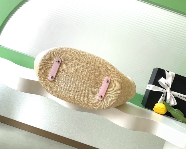 CHANEL Large Tote AS5952 Beige & pink