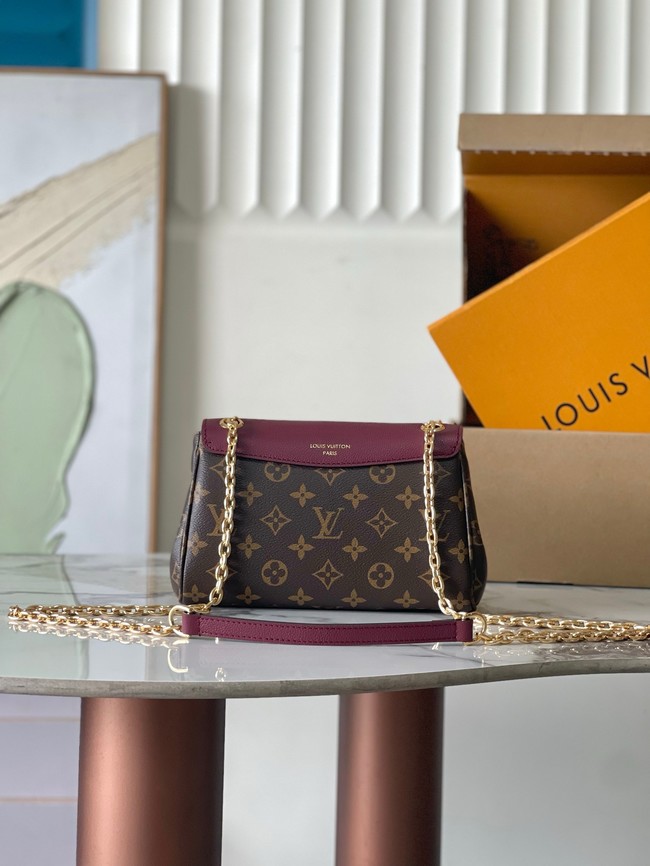 Louis Vuitton Monogram Canvas Original Leather M26285 Purple red