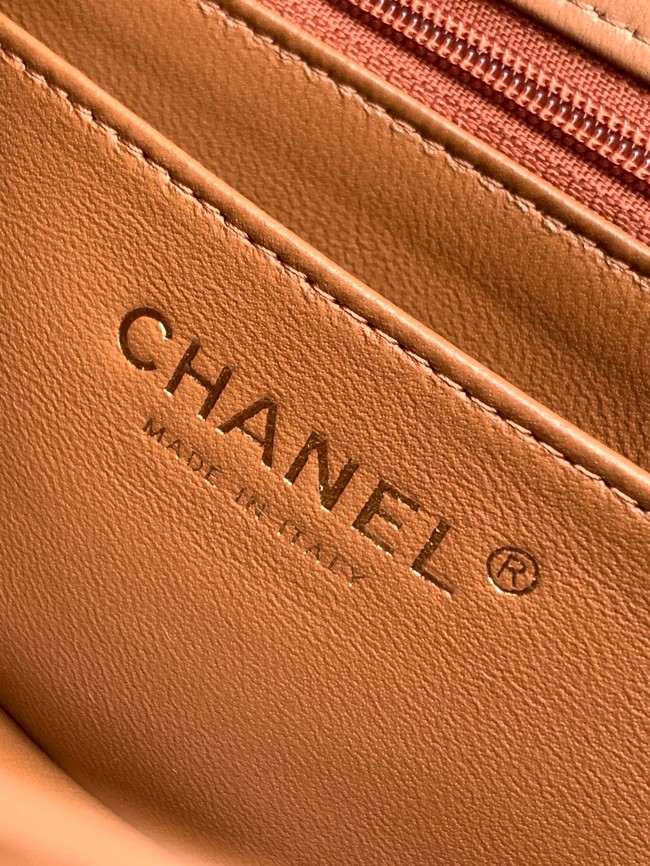 CHANEL Mini Flap Bag with Top Handle AP2431 Camel