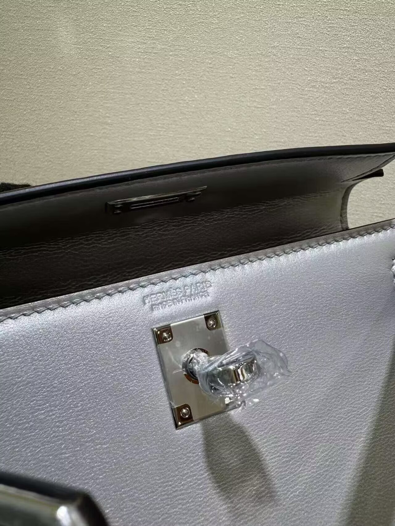 Hermes Kelly 19cm Shoulder Bags Original Swift Leather KL19 Silver Hermes Kelly 19cm Shoulder Bags Original Swift Leather KL19 Silver