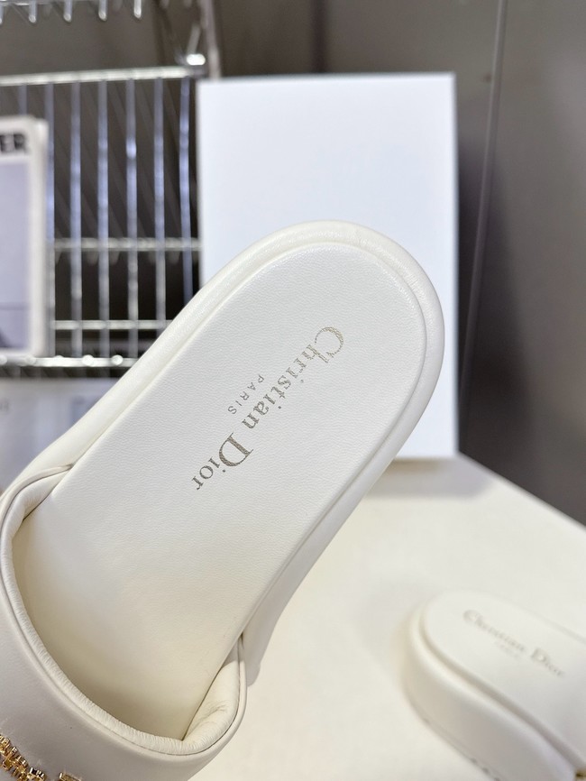 Dior D-Lane Platform Slide Black Padded Lambskin KCO498LA