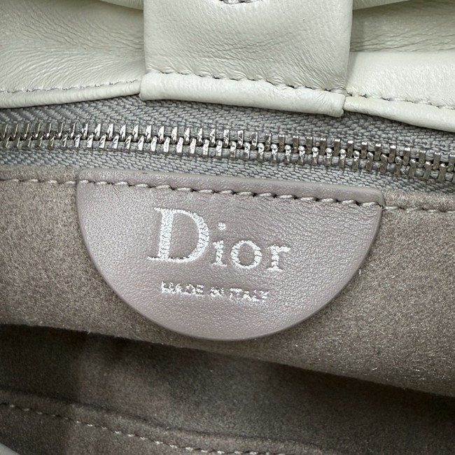 Small Dior Bow Bag Lambskin M0715P Latte