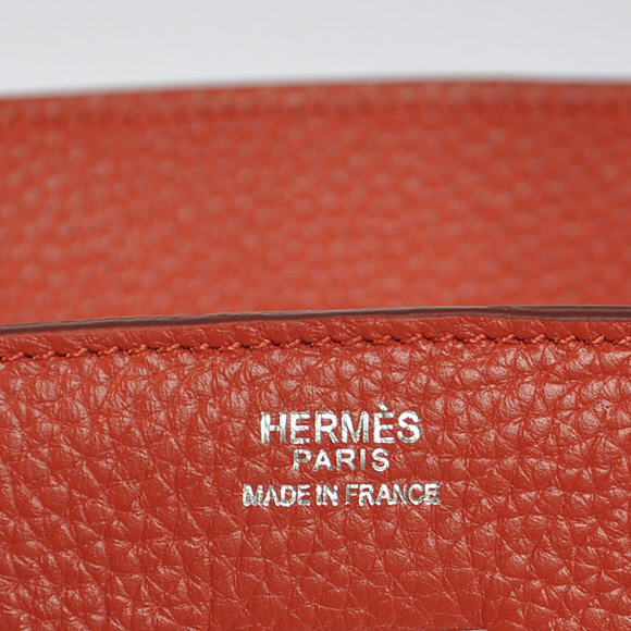 Hermes Birkin 35CM Tote Bags Togo Leather Mid Red Silver Hermes Birkin 35CM Tote Bags Togo Leather Mid Red Silver