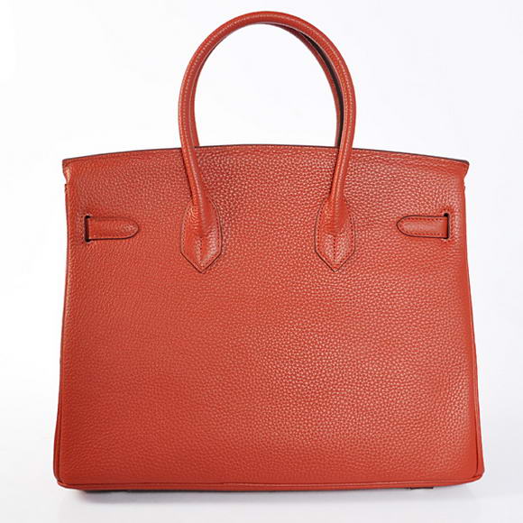 Hermes Birkin 35CM Tote Bags Togo Leather Mid Red Silver Hermes Birkin 35CM Tote Bags Togo Leather Mid Red Silver