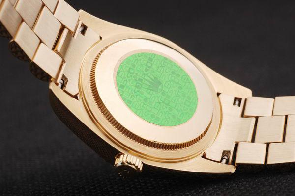 Rolex Datejust Mechanism Golden Bezel Blue Surface Watch-RD2438 Rolex Datejust Mechanism Golden Bezel Blue Surface Watch-RD2438