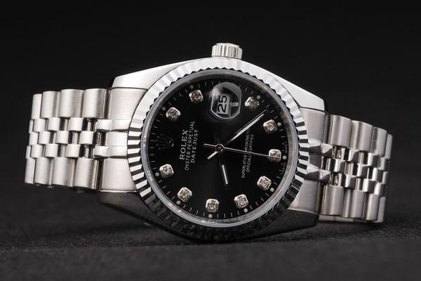Rolex Datejust Silver Bezel&Black Surface Watch-RD2394 Rolex Datejust Silver Bezel&Black Surface Watch-RD2394